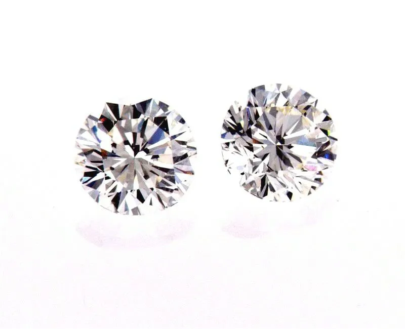 0.70CT Diamond Studs Earrings 14K White Gold GIA Certified Natural Round Cut