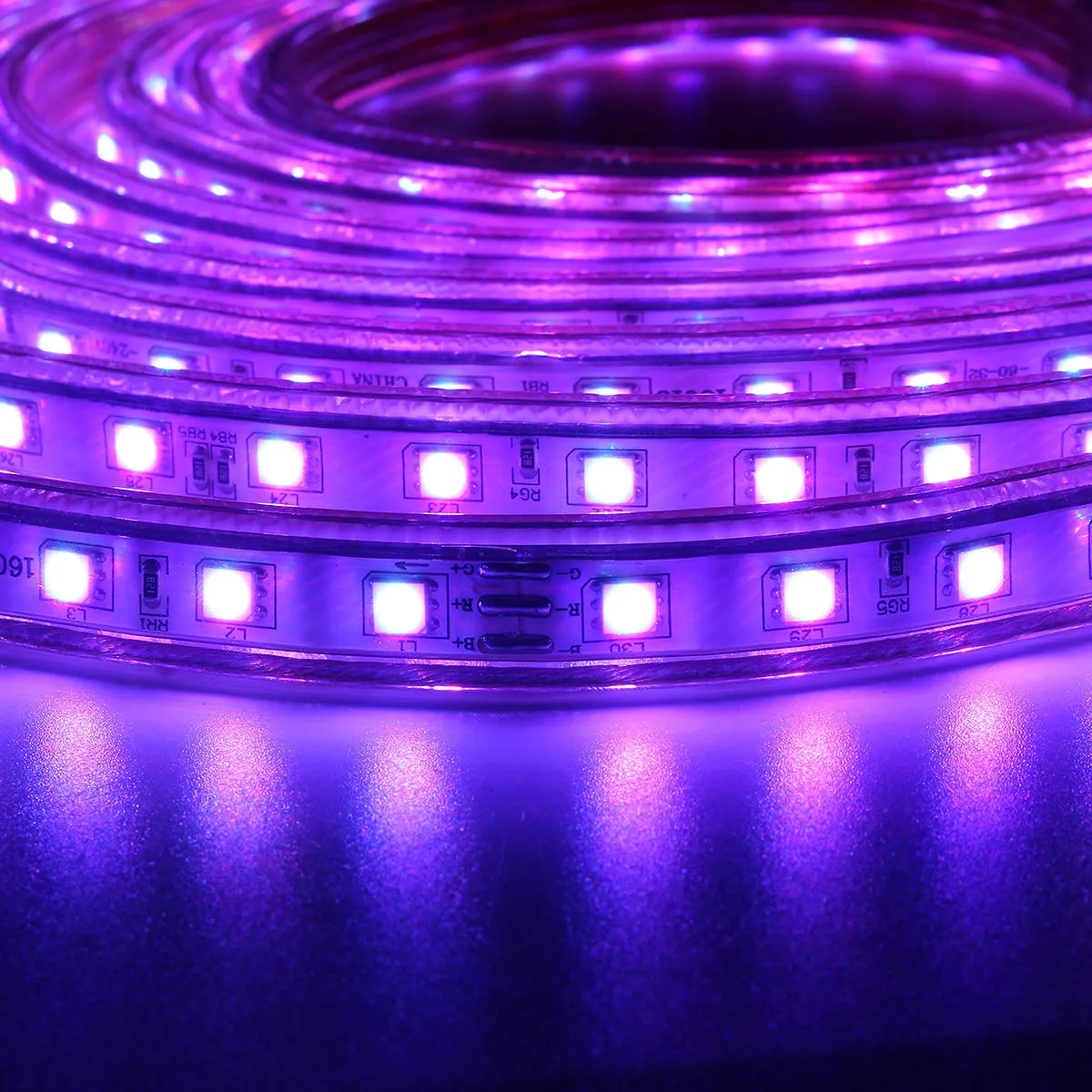 10/15M SMD5050 LED RGB Flexible Rope Outdoor Waterproof Strip Light   Plug   Remote Control AC110V