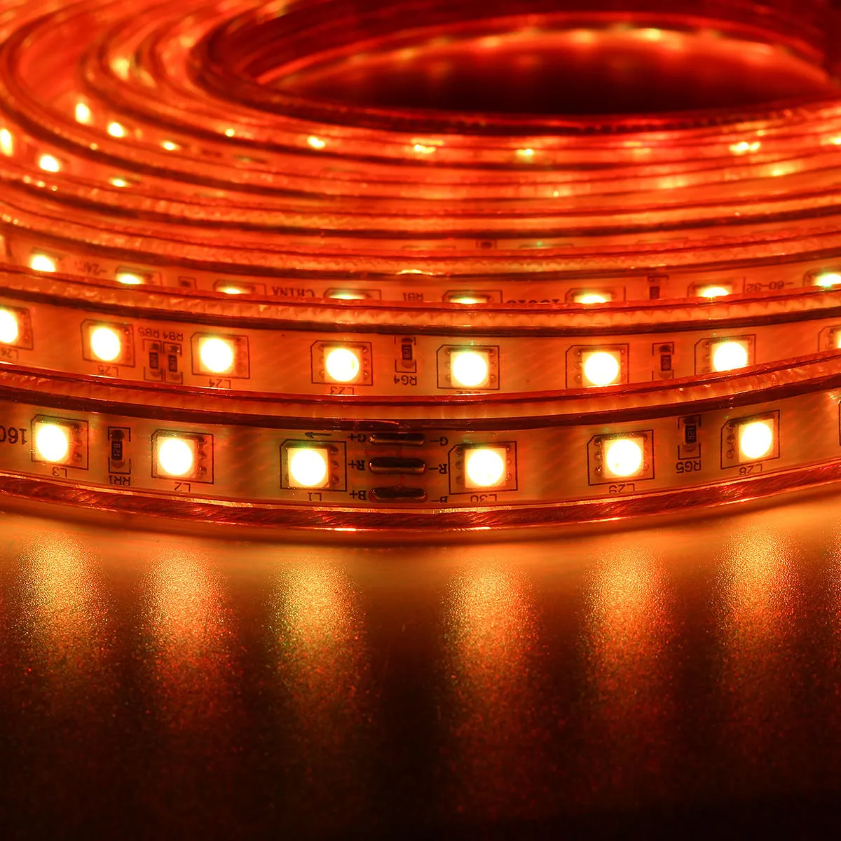 1/2/3/5M SMD5050 LED RGB Flexible Rope Outdoor Waterproof Strip Light   Plug   Remote Control AC220V