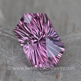 1.4 Carat Lilac Spinel Hexagon - 8.4x5.2mm, Fantasy Cut