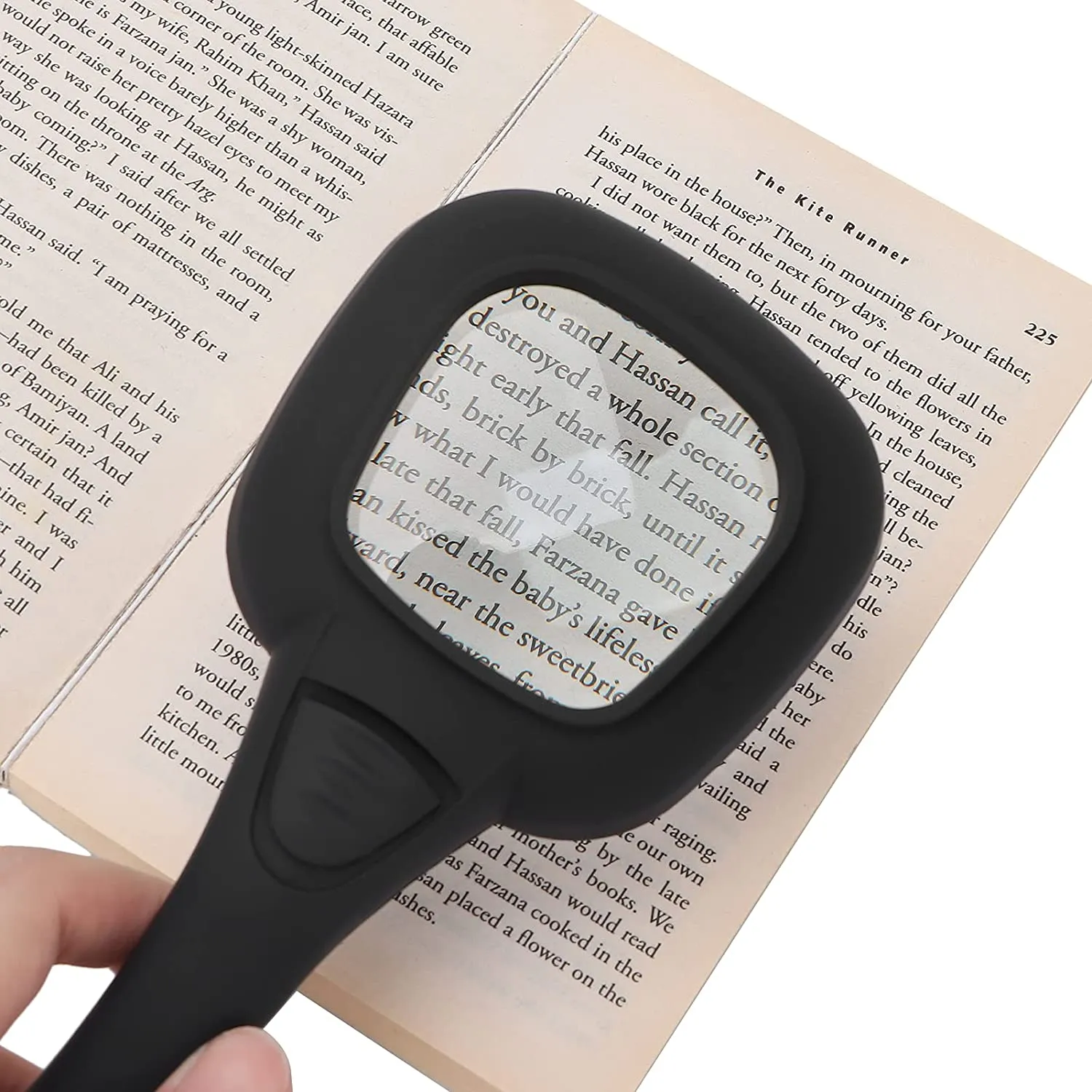 1607 Handheld Magnifying Glass 6 LED Illuminated Lighted Magnifier for Seniors Reading, Soldering, Inspection, Coins, Jewelry, Exploring