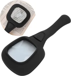 1607 Handheld Magnifying Glass 6 LED Illuminated Lighted Magnifier for Seniors Reading, Soldering, Inspection, Coins, Jewelry, Exploring