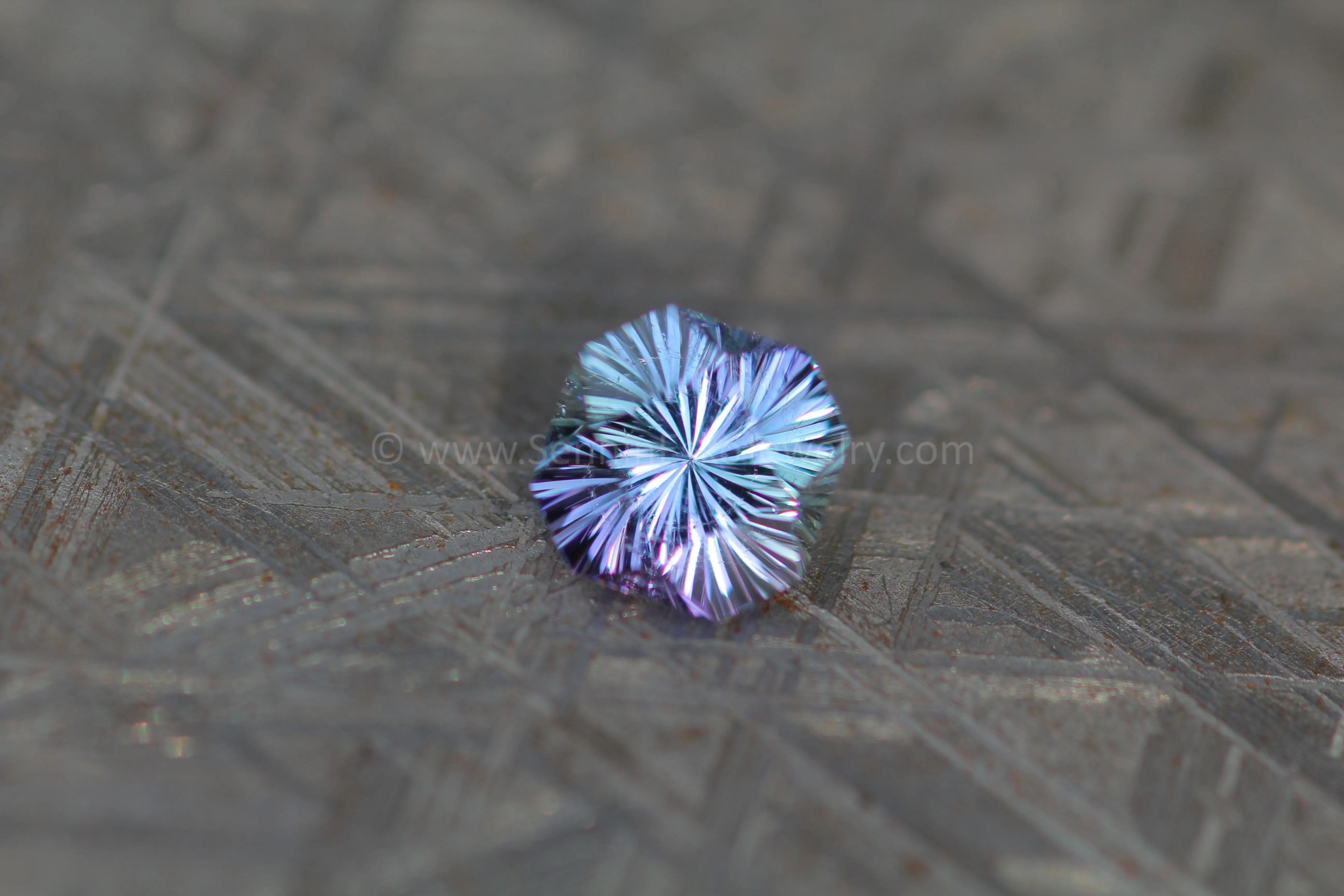 2 Carat Periwinkle Tanzanite Square Octagon - 7.9x7.2mm - Fantasy Cut