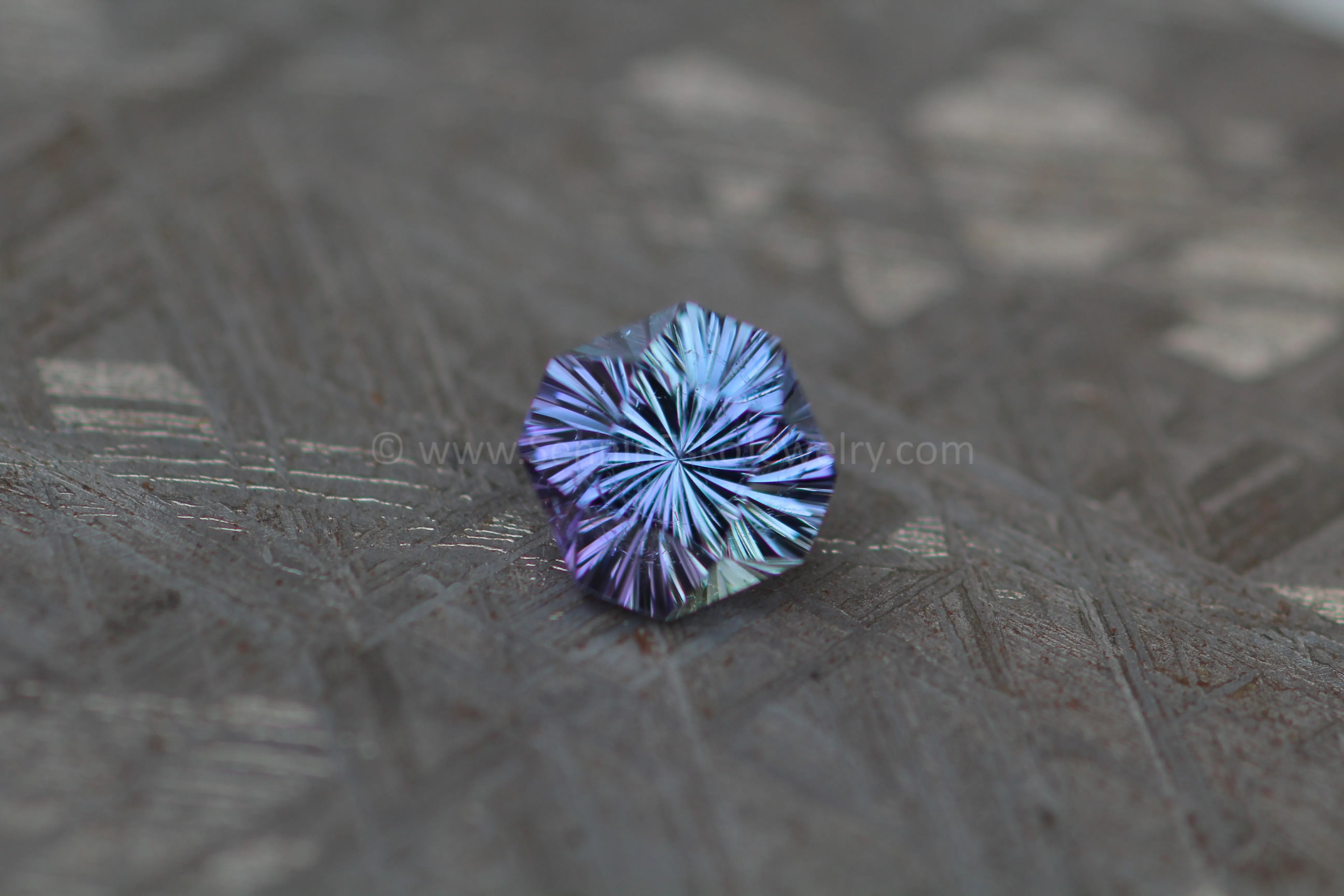 2 Carat Periwinkle Tanzanite Square Octagon - 7.9x7.2mm - Fantasy Cut