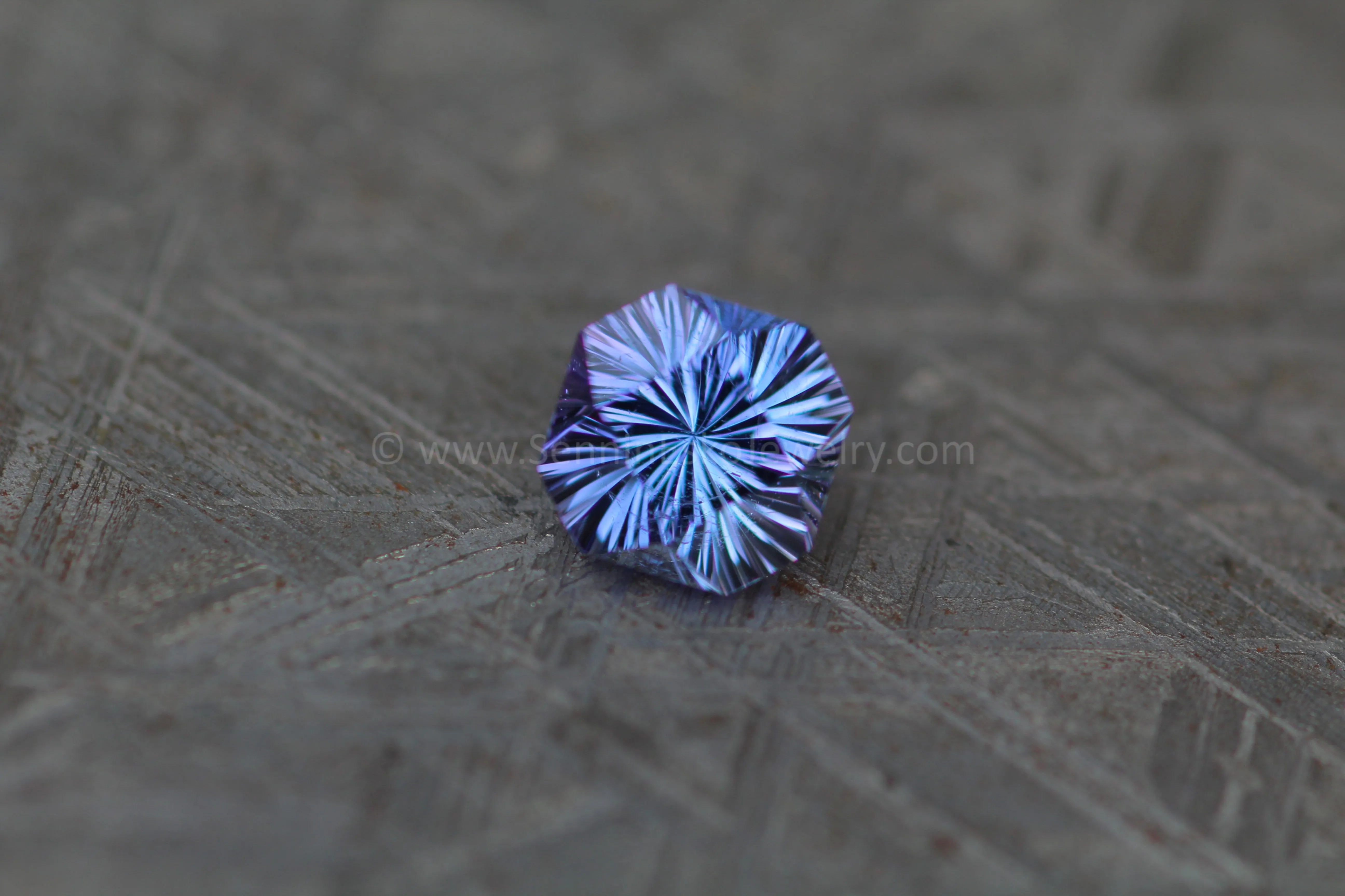 2 Carat Periwinkle Tanzanite Square Octagon - 7.9x7.2mm - Fantasy Cut