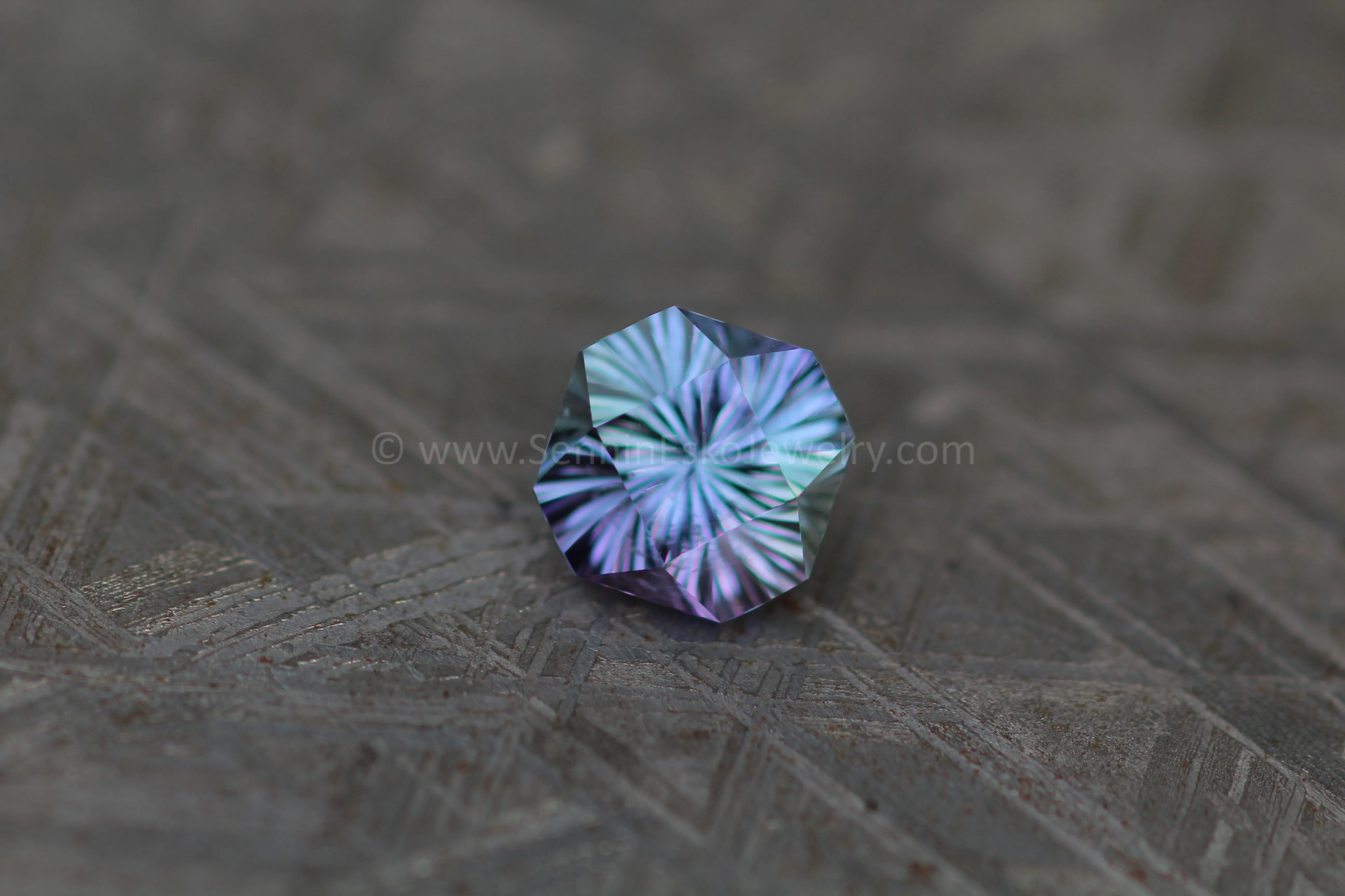 2 Carat Periwinkle Tanzanite Square Octagon - 7.9x7.2mm - Fantasy Cut