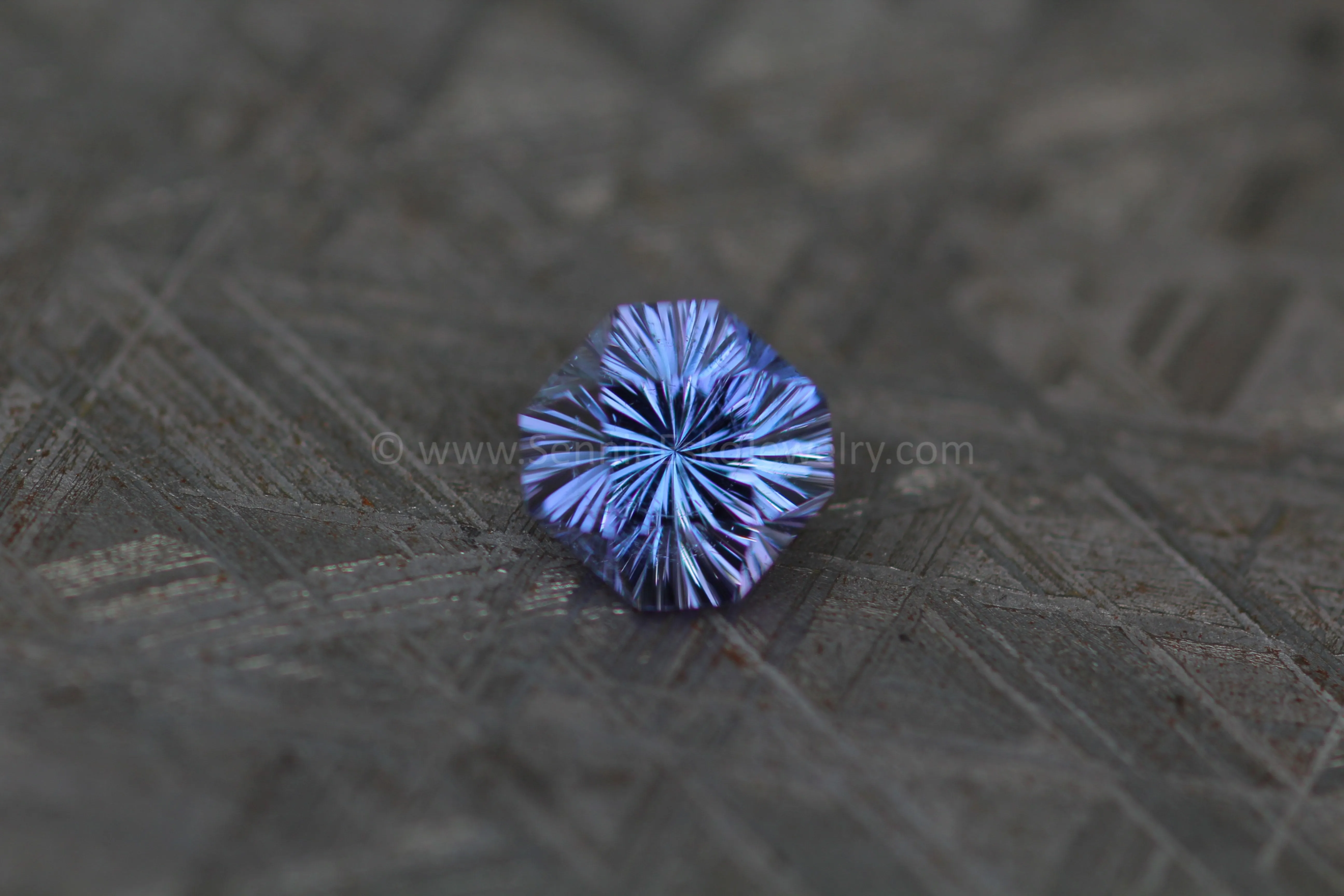 2 Carat Periwinkle Tanzanite Square Octagon - 7.9x7.2mm - Fantasy Cut