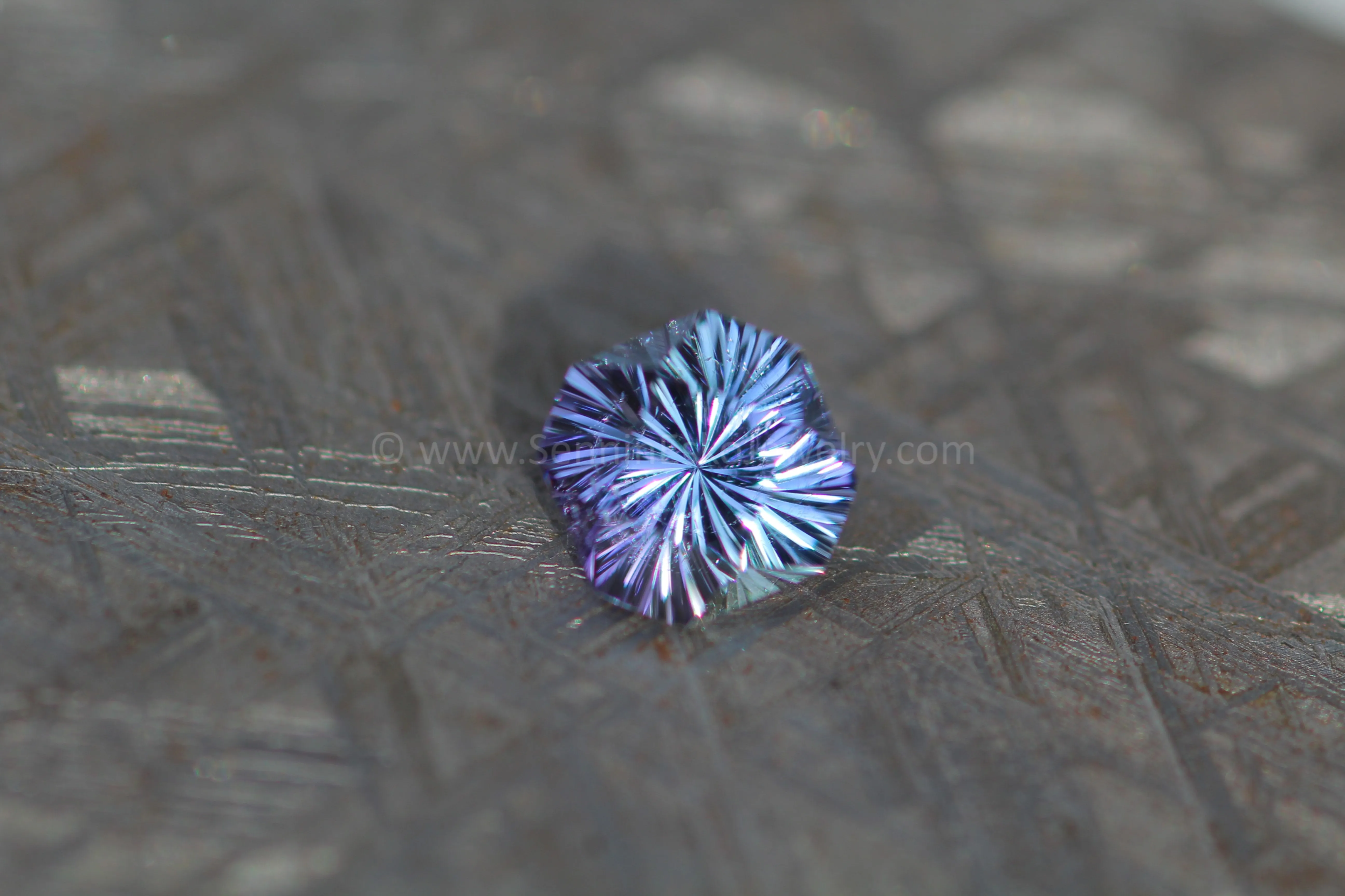 2 Carat Periwinkle Tanzanite Square Octagon - 7.9x7.2mm - Fantasy Cut