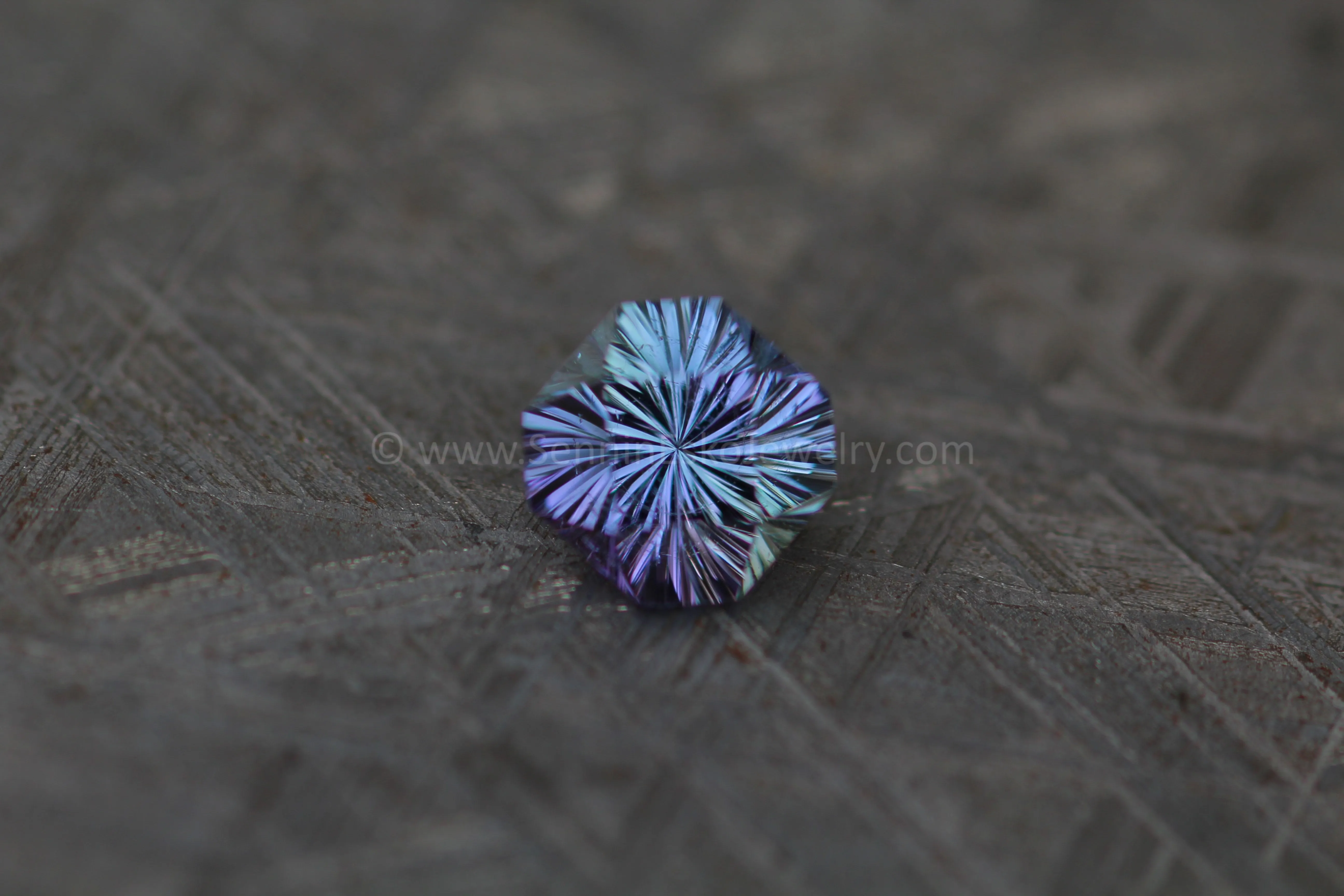 2 Carat Periwinkle Tanzanite Square Octagon - 7.9x7.2mm - Fantasy Cut
