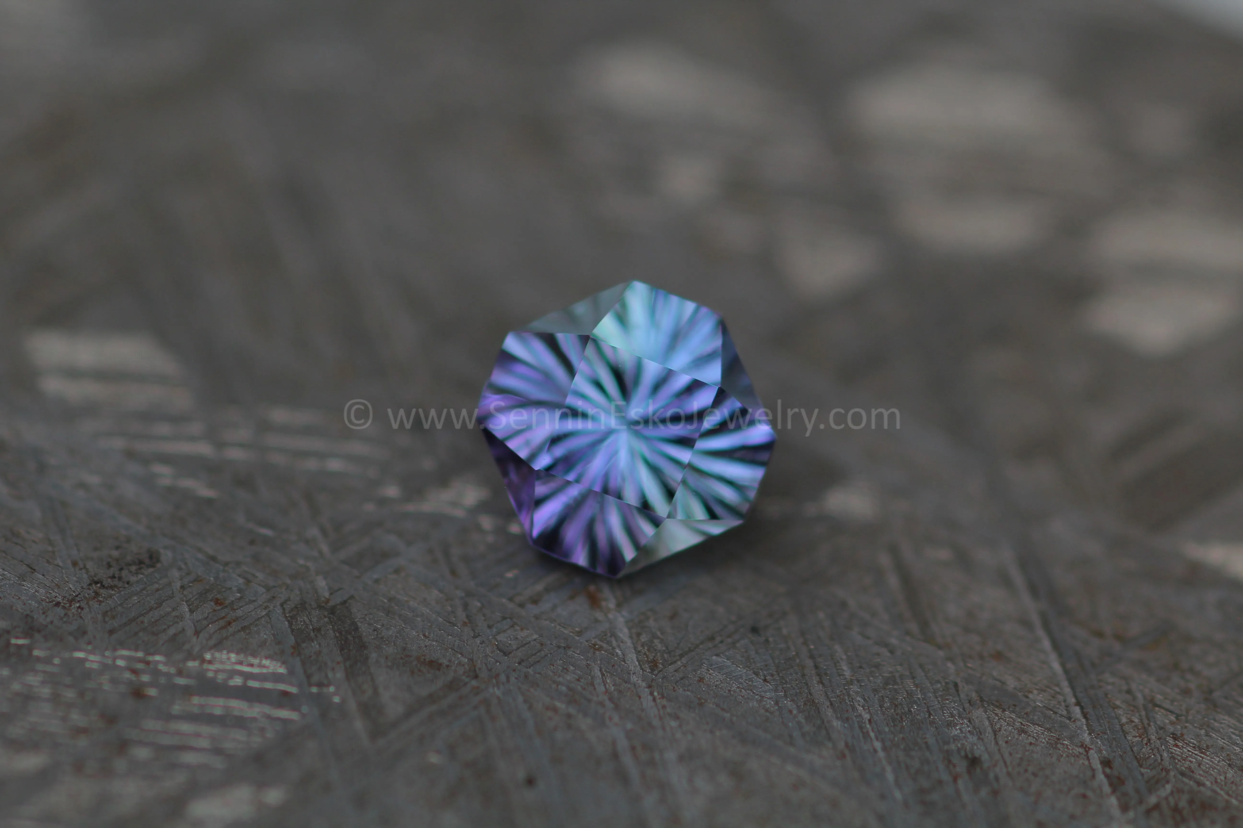 2 Carat Periwinkle Tanzanite Square Octagon - 7.9x7.2mm - Fantasy Cut