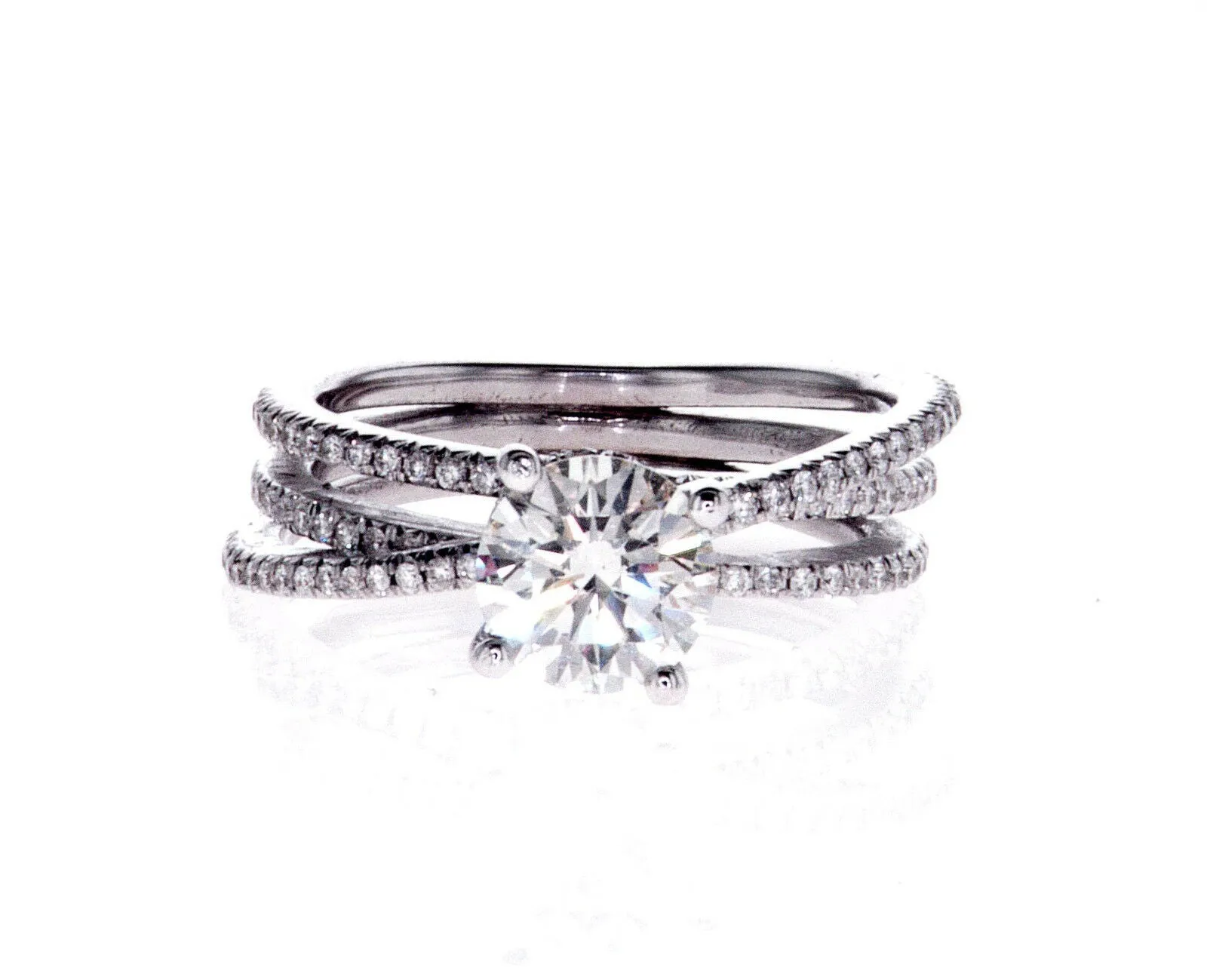 2 CTW I Color SI2 Natural Diamond Engagement Ring Round Cut Brilliant Certified