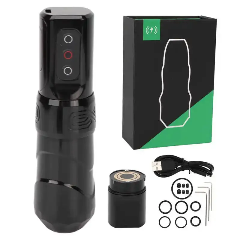 2 in 1 2400mAh Wireless Tattoo Machine Pen Rechargeable USB Microblading Tattoo Machine with Connector Permanent Tattoo Pen