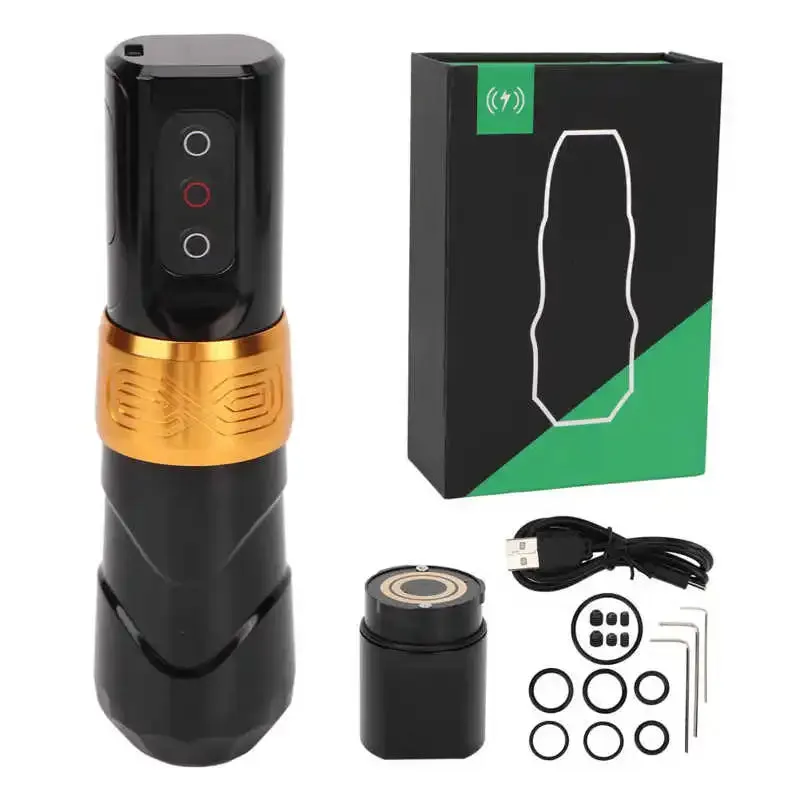 2 in 1 2400mAh Wireless Tattoo Machine Pen Rechargeable USB Microblading Tattoo Machine with Connector Permanent Tattoo Pen