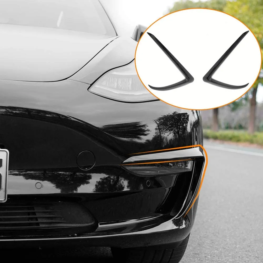 2018-2022 Tesla Model 3 Front Fog Light Trim Covers