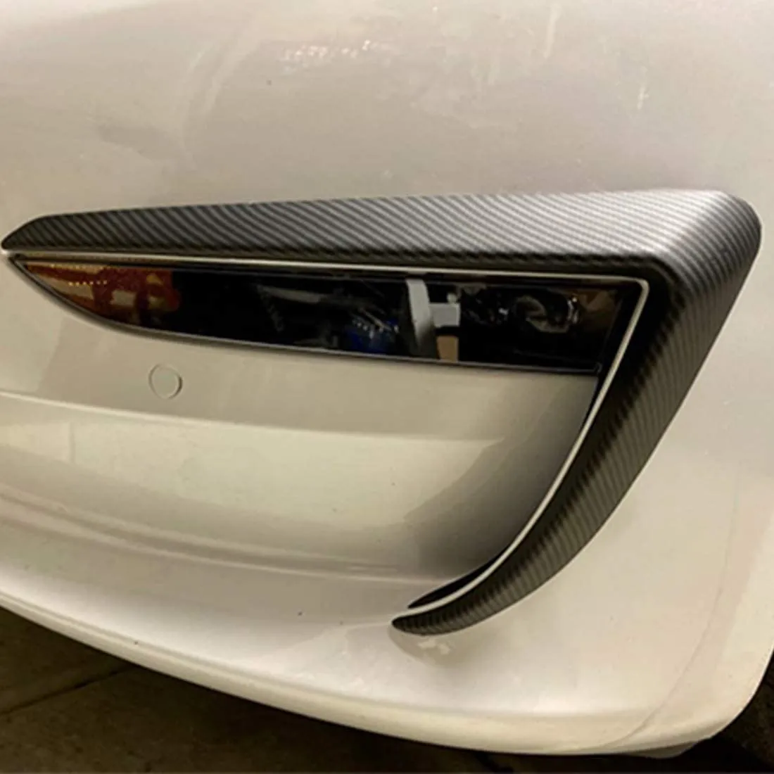 2018-2022 Tesla Model 3 Front Fog Light Trim Covers