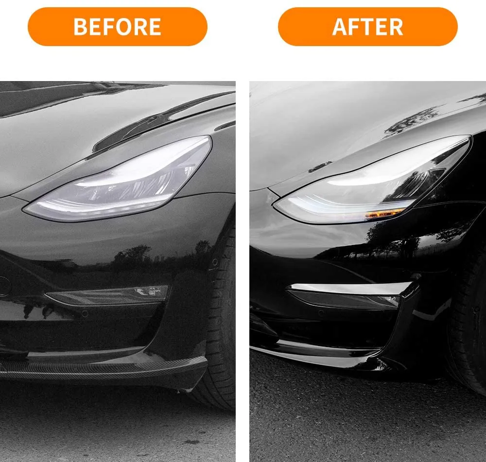 2018-2022 Tesla Model 3 Front Fog Light Trim Covers