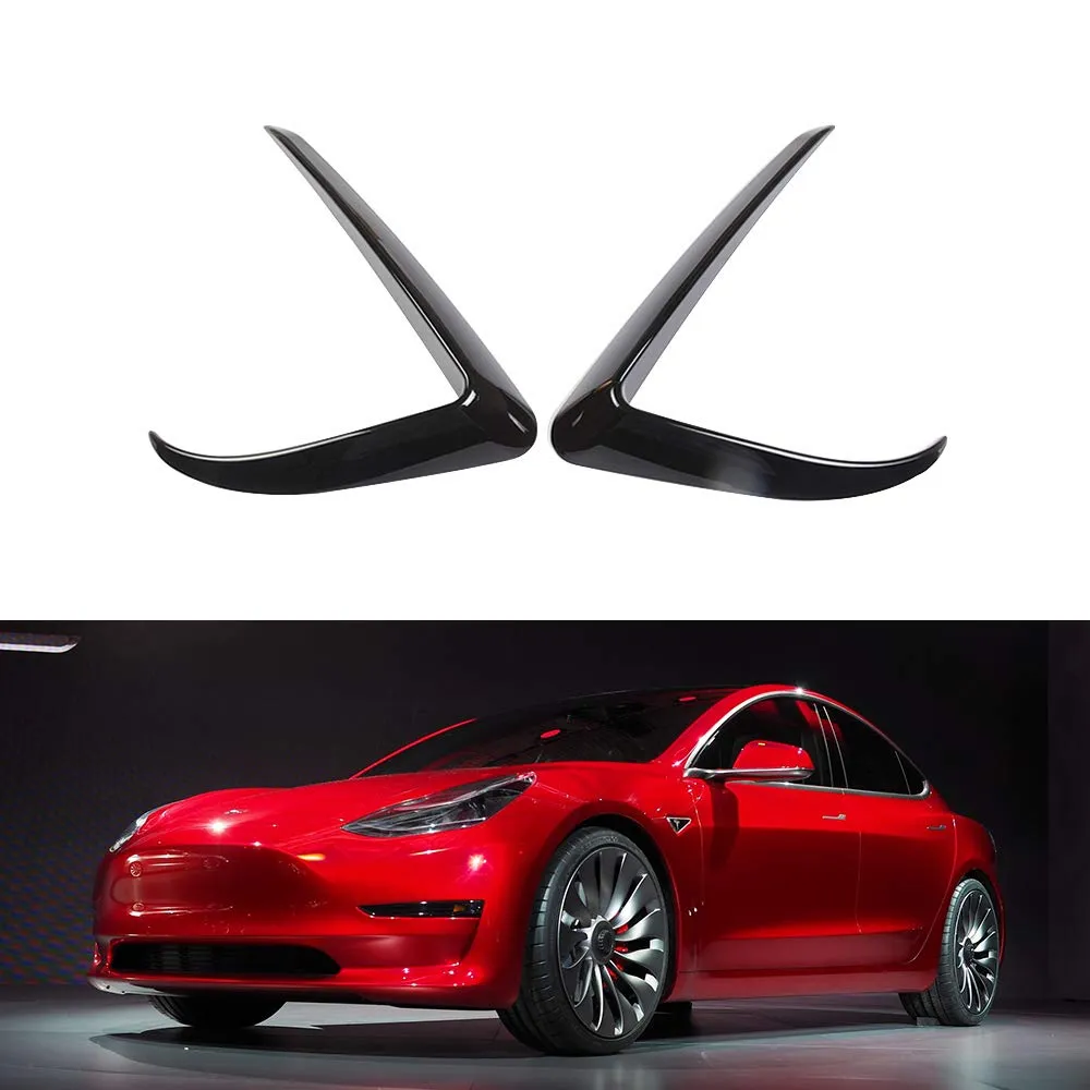 2018-2022 Tesla Model 3 Front Fog Light Trim Covers