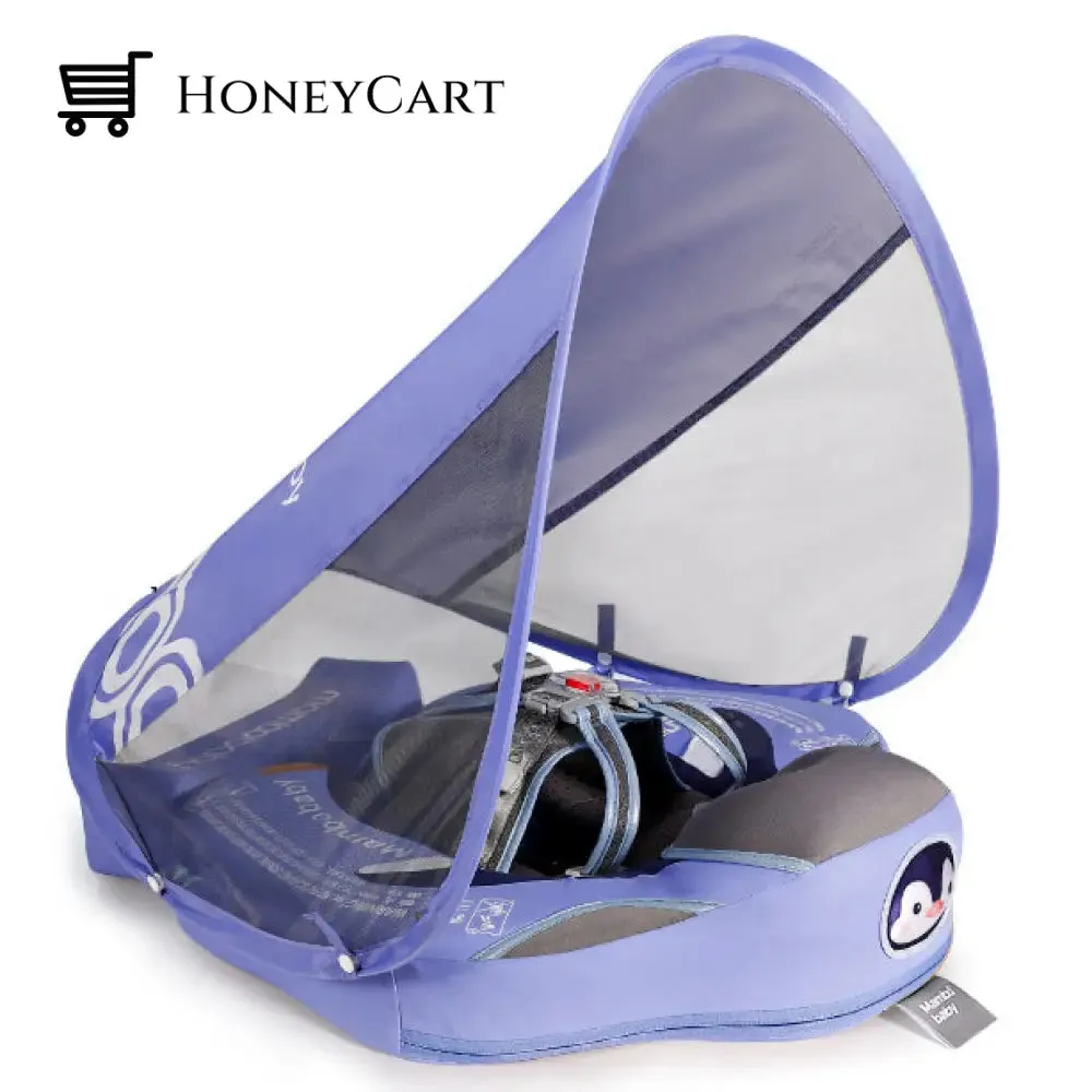 2022 Smart Swim Trainer Baby airless float ring with UPF50  canopy
