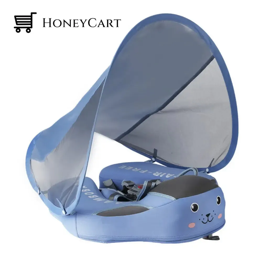 2022 Smart Swim Trainer Baby airless float ring with UPF50  canopy