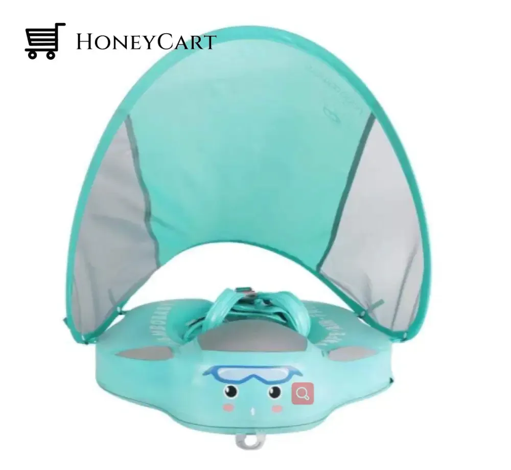 2022 Smart Swim Trainer Baby airless float ring with UPF50  canopy