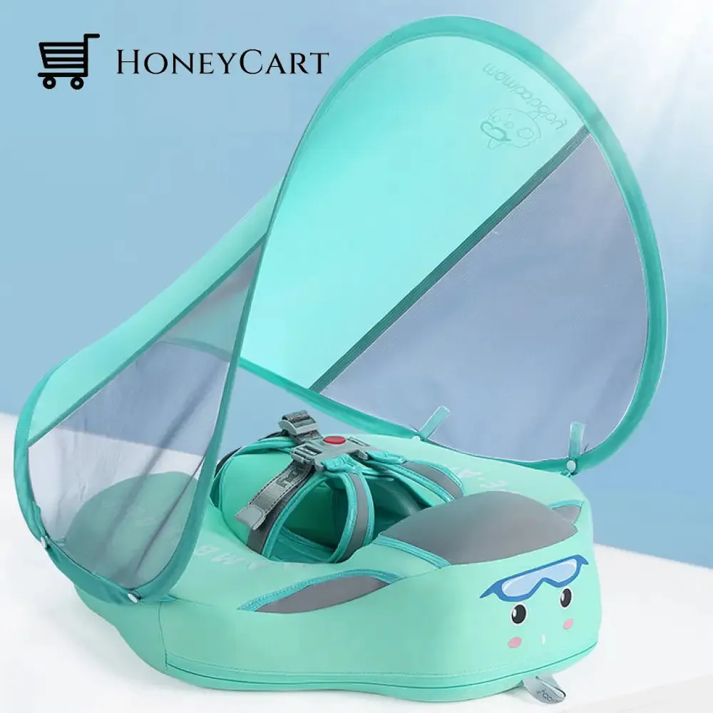 2022 Smart Swim Trainer Baby airless float ring with UPF50  canopy