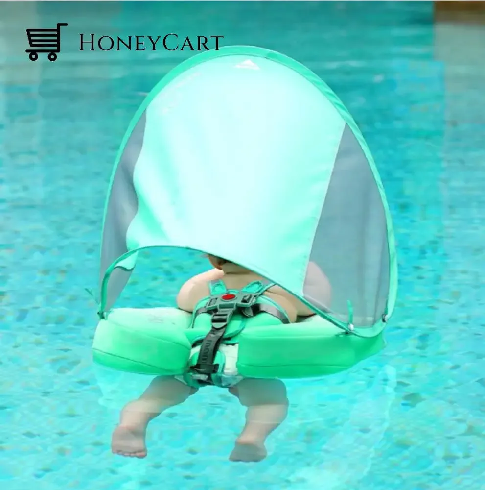 2022 Smart Swim Trainer Baby airless float ring with UPF50  canopy
