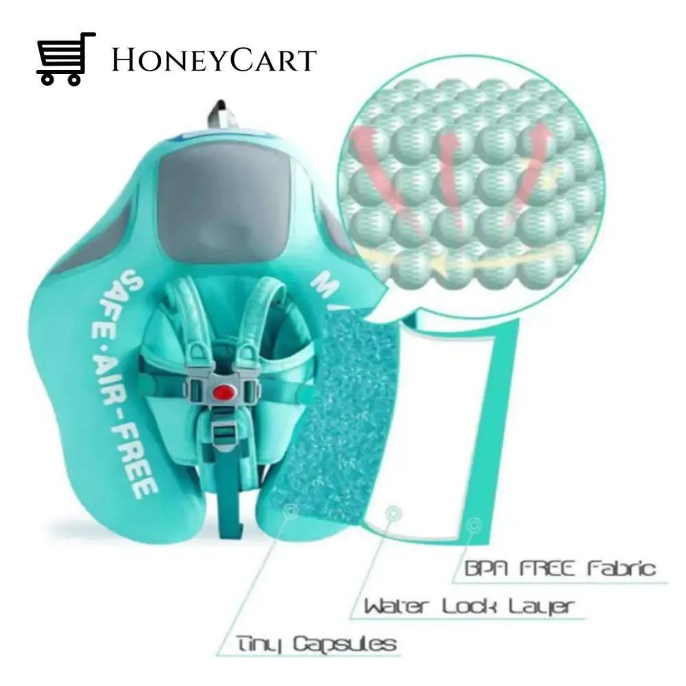 2022 Smart Swim Trainer Baby airless float ring with UPF50  canopy