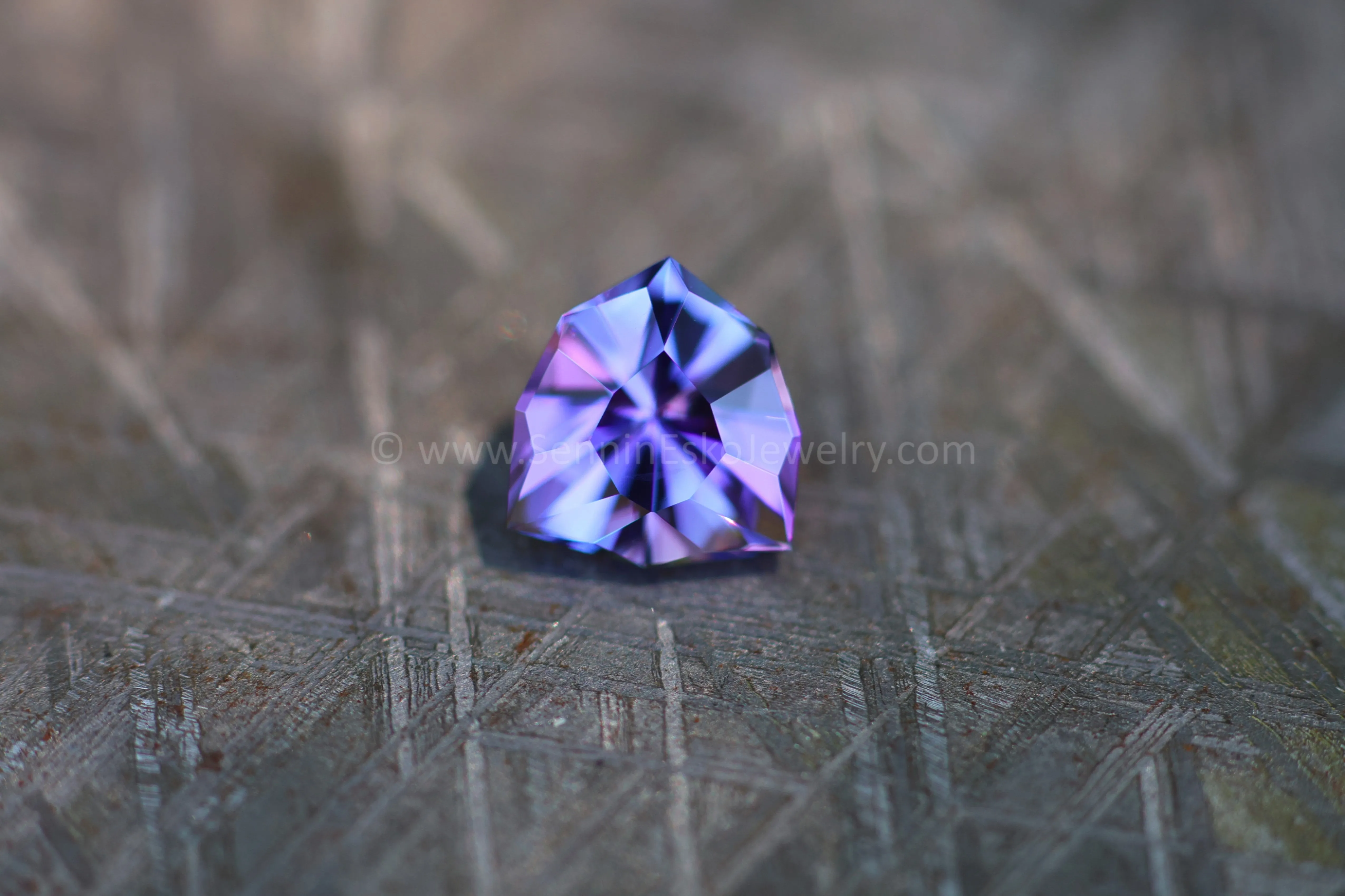 2.3 Carat Blue & Purple Tanzanite Shield - 8.1x7.5mm - Unheated - Specialty Cut