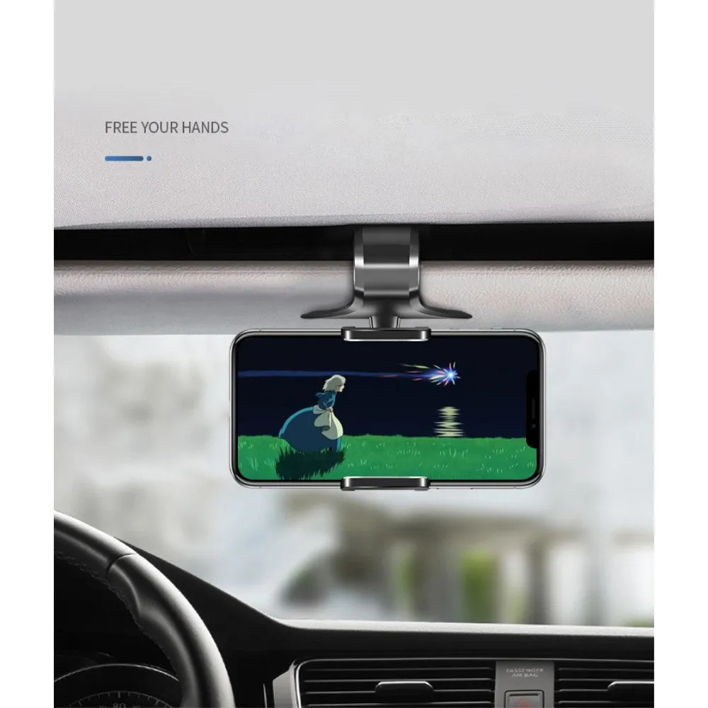 3 in 1 Car GPS Smartphone Holder: Dashboard / Visor Clamp   AC Grid Clip for LG SP320 X Series X Charge TD-LTE (LG MLV7N) - Black