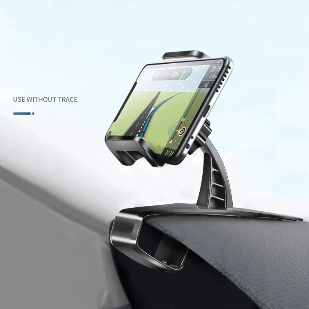 3 in 1 Car GPS Smartphone Holder: Dashboard / Visor Clamp   AC Grid Clip for LG SP320 X Series X Charge TD-LTE (LG MLV7N) - Black