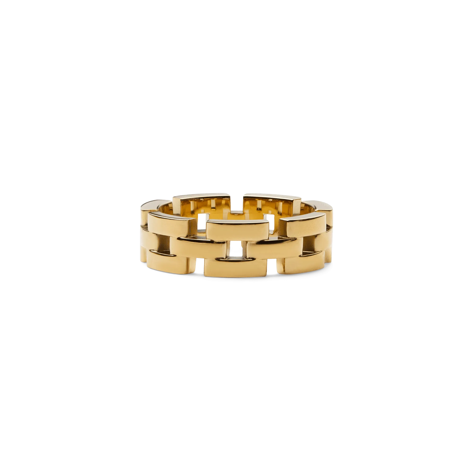 3-Link Ring Gold