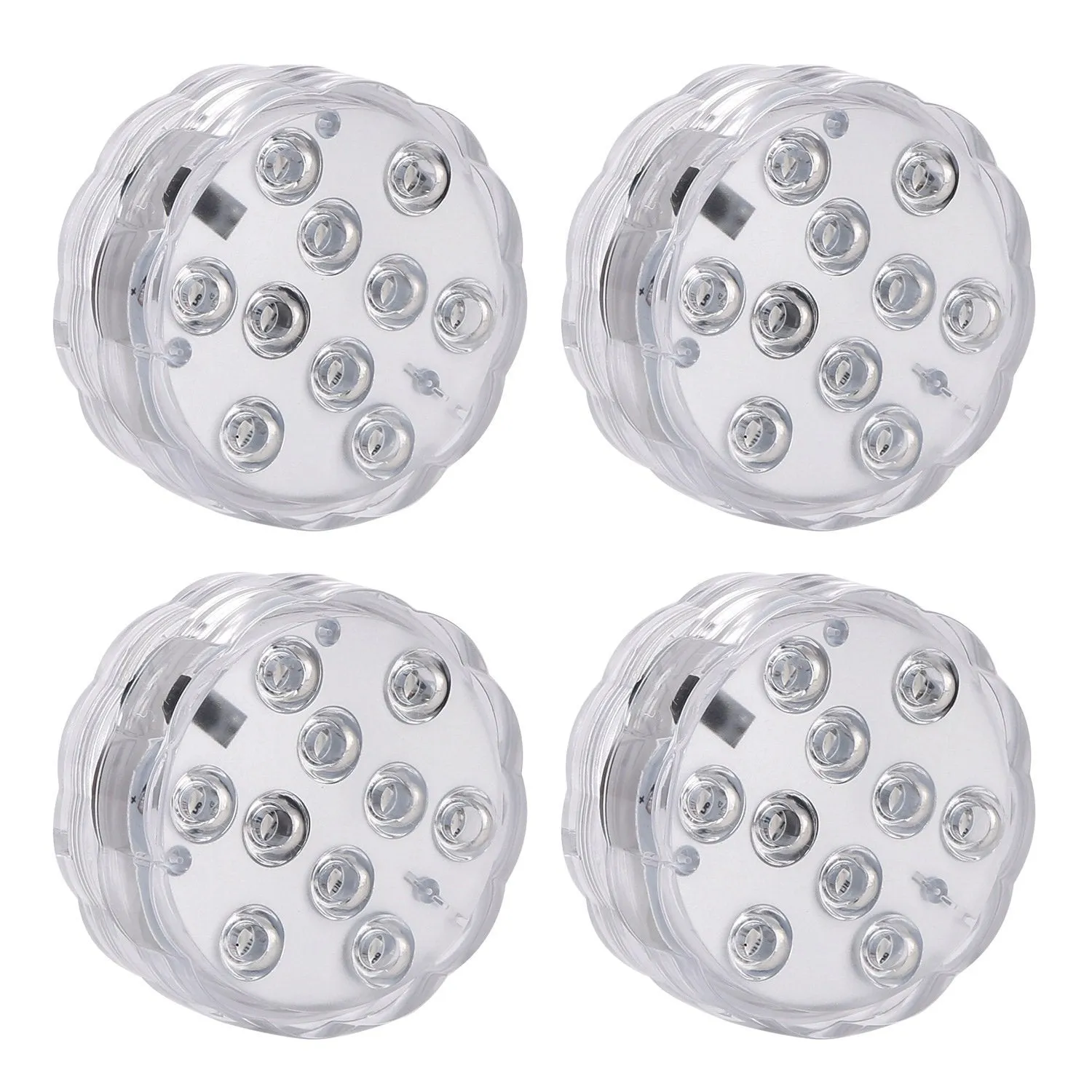 4-Piece: Submersible RGB LED Lights