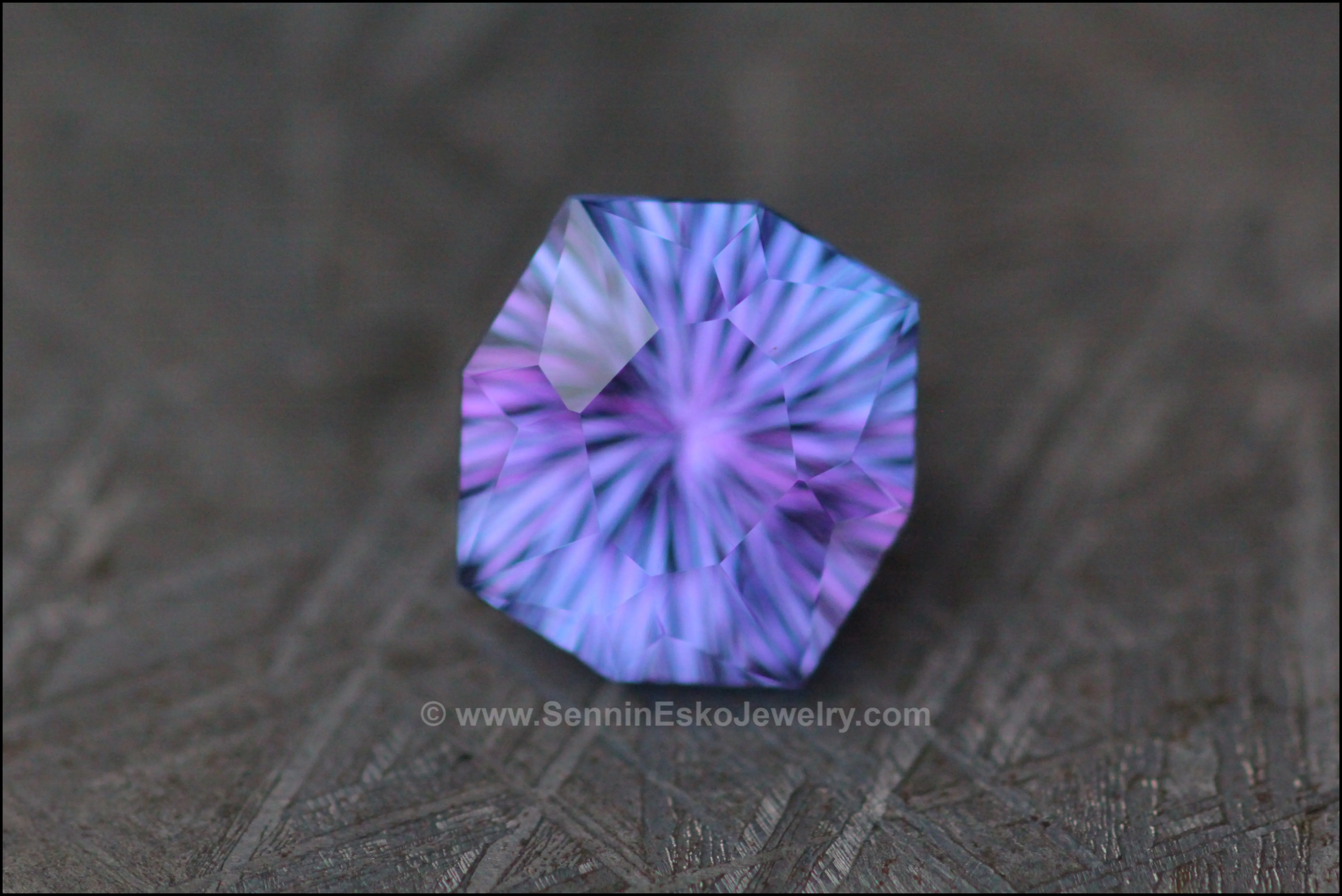 5.3 ct Bluish Violet Tanzanite Octagonal Cushion - Fantasy Cut - 11x10.5mm