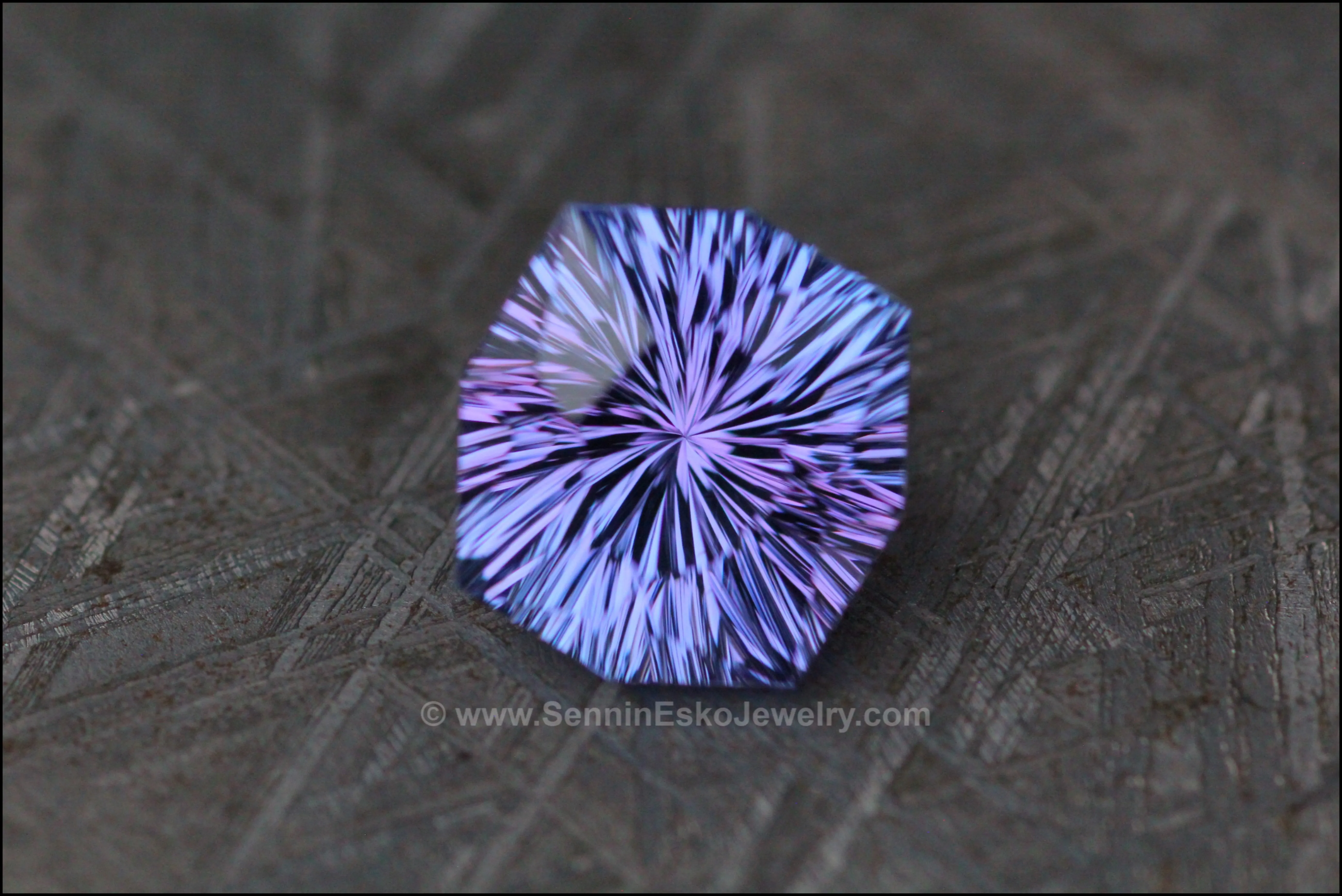 5.3 ct Bluish Violet Tanzanite Octagonal Cushion - Fantasy Cut - 11x10.5mm