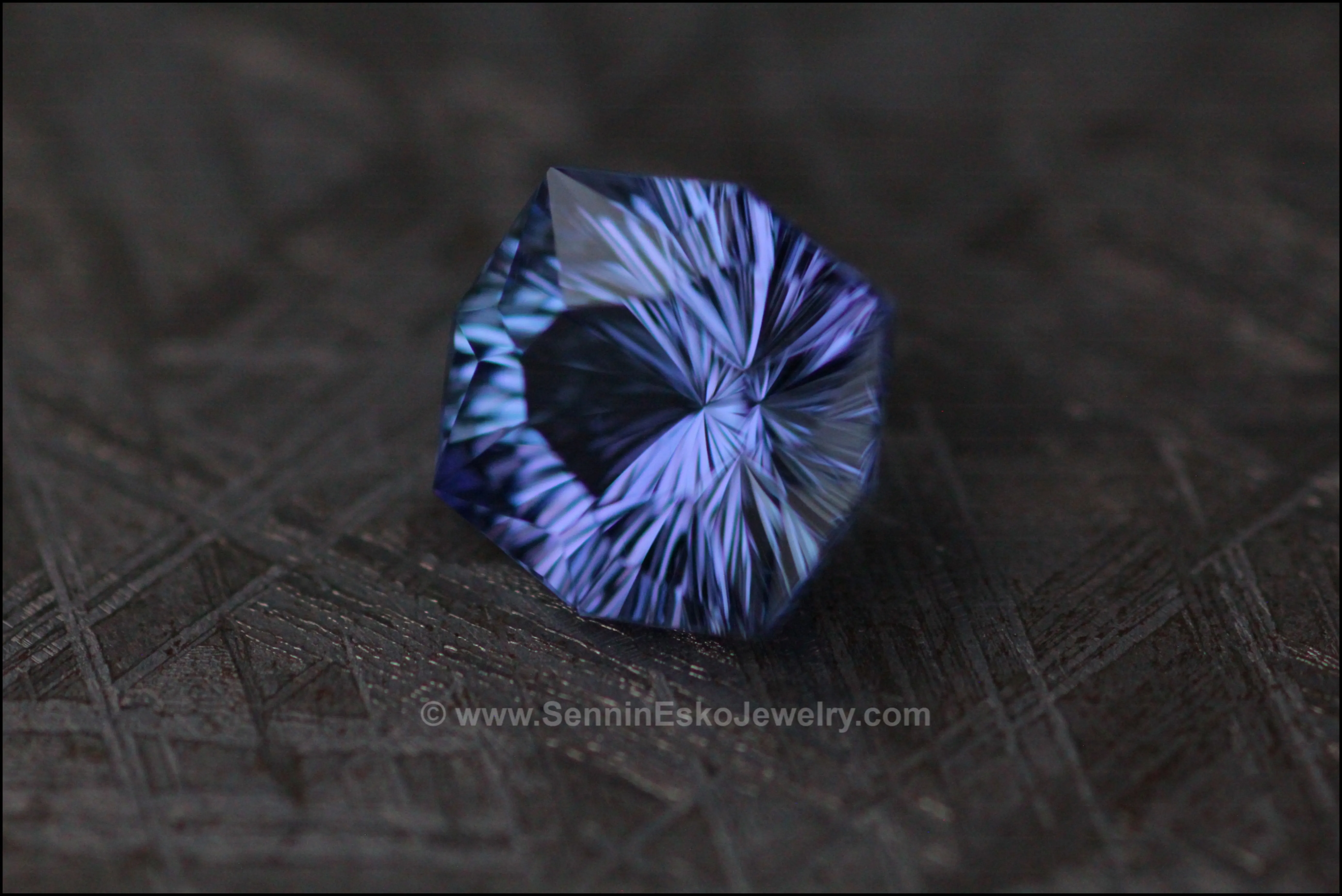 5.3 ct Bluish Violet Tanzanite Octagonal Cushion - Fantasy Cut - 11x10.5mm