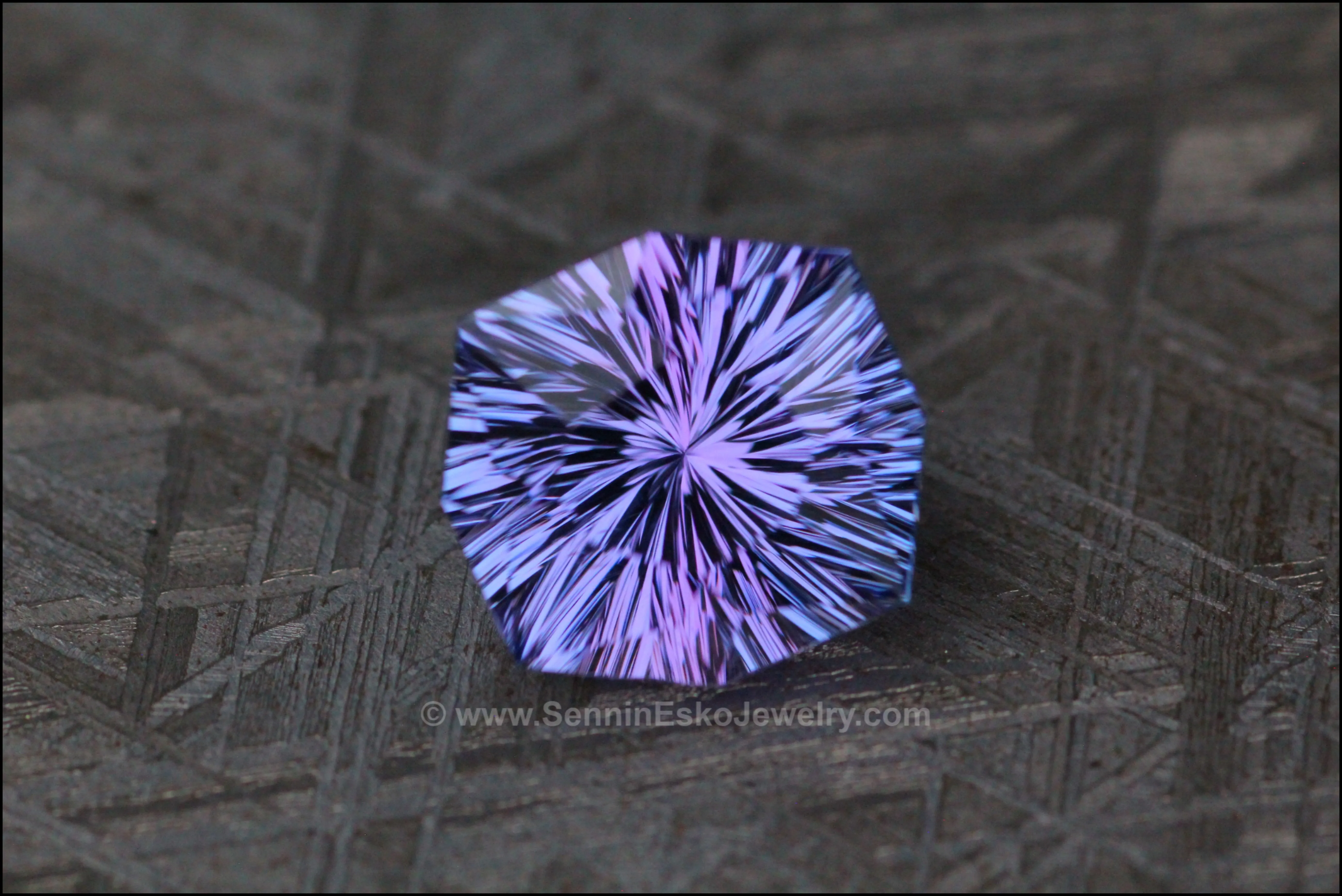 5.3 ct Bluish Violet Tanzanite Octagonal Cushion - Fantasy Cut - 11x10.5mm