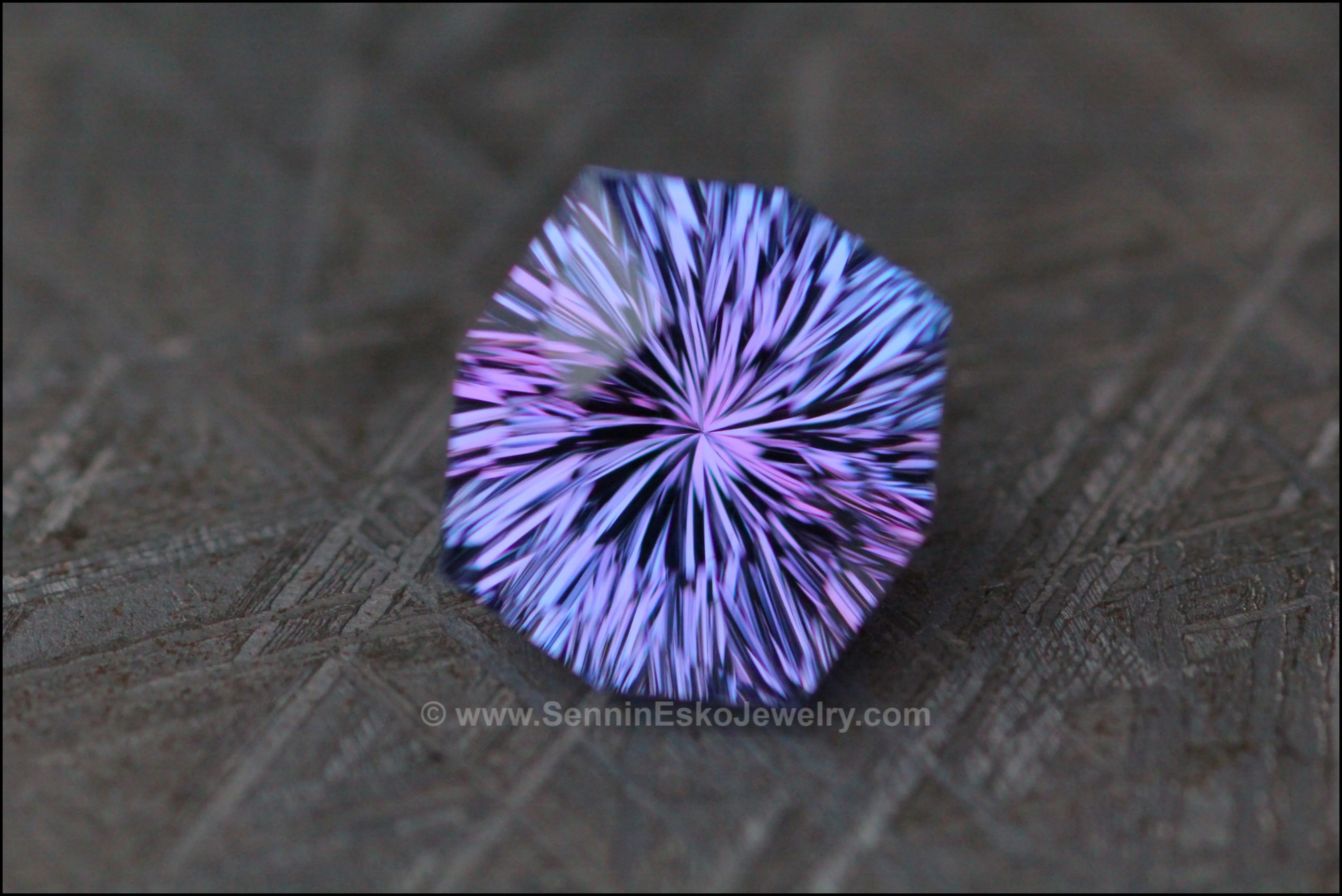5.3 ct Bluish Violet Tanzanite Octagonal Cushion - Fantasy Cut - 11x10.5mm