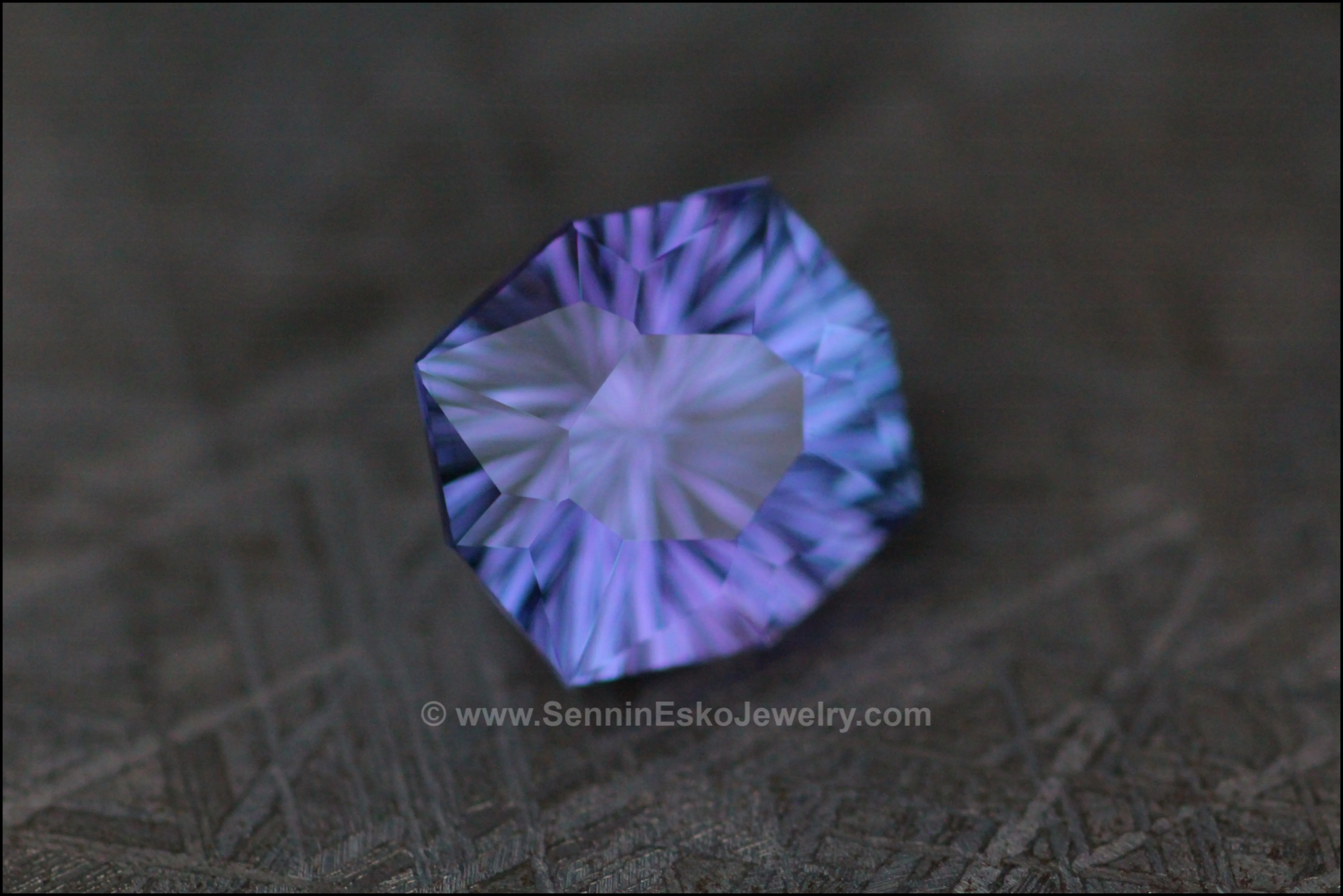5.3 ct Bluish Violet Tanzanite Octagonal Cushion - Fantasy Cut - 11x10.5mm