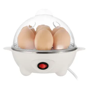 7-Capacity Electric Egg Cooker, BPA-Free, Auto-Off, Measuring Cup, Hard Boiled & Steamed Vegetables, Seafood & Dumplings