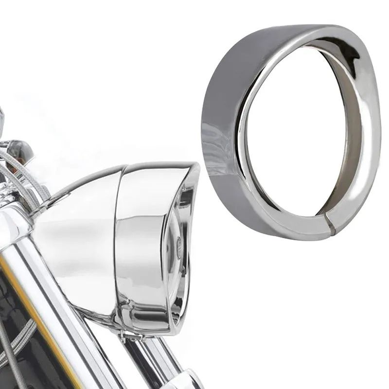 7" Headlight   4.5" Fog Lights Trim Ring Kits for Harley Davidson