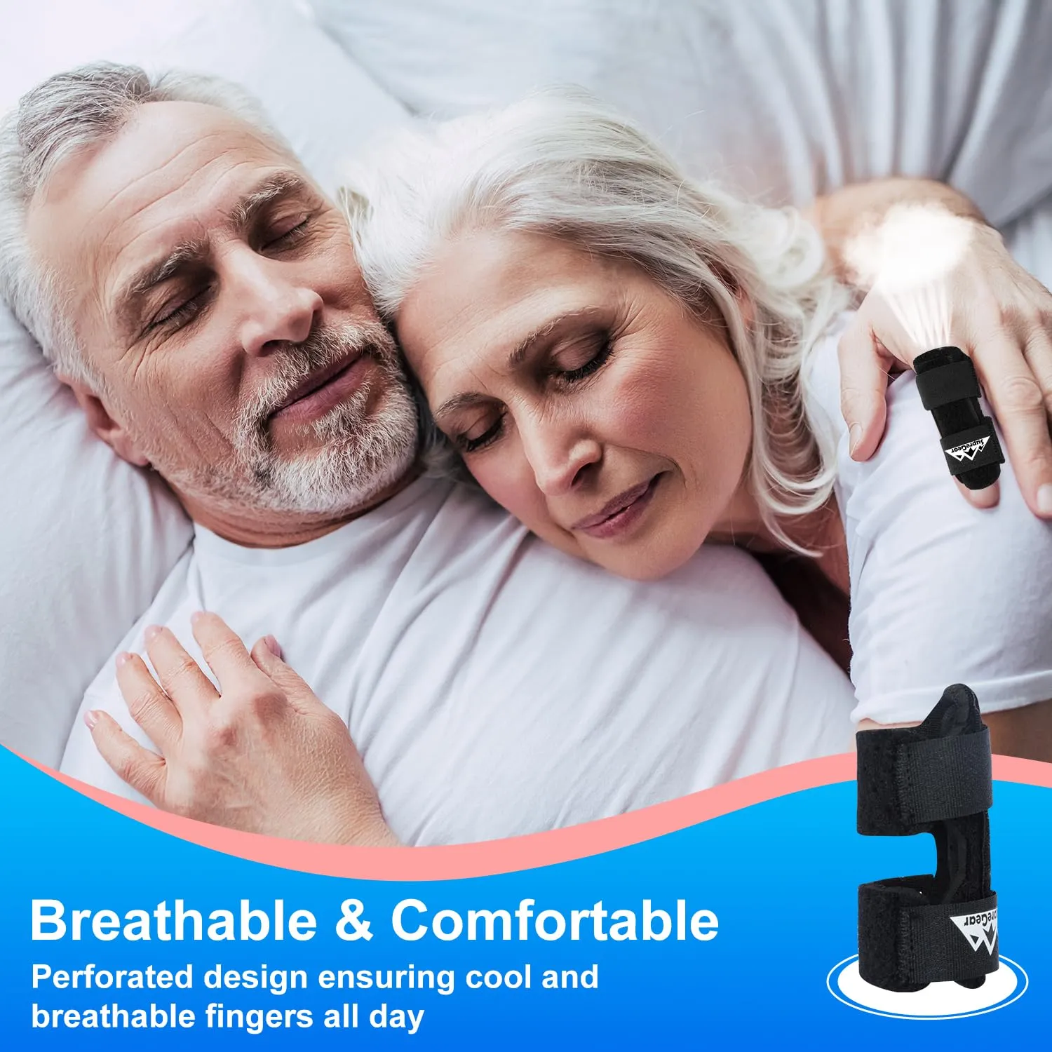 Adjustable Finger Splint Support, 4-Pack, Trigger Finger Brace