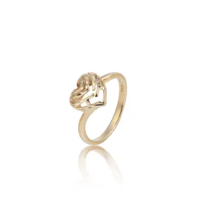 Aloha Heart Ring in Gold - 11mm