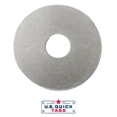 Aluminum Blank Metal Tag - .025" x 1" x 1" - One Hole