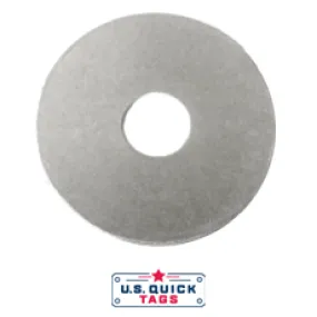 Aluminum Blank Metal Tag - .025" x 1" x 1" - One Hole