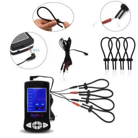 Anal Sounding Electroshock Set with Cock Ring