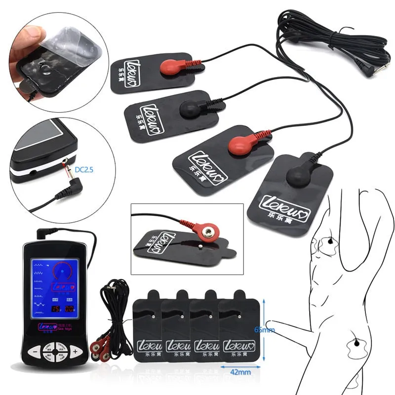 Anal Sounding Electroshock Set with Cock Ring