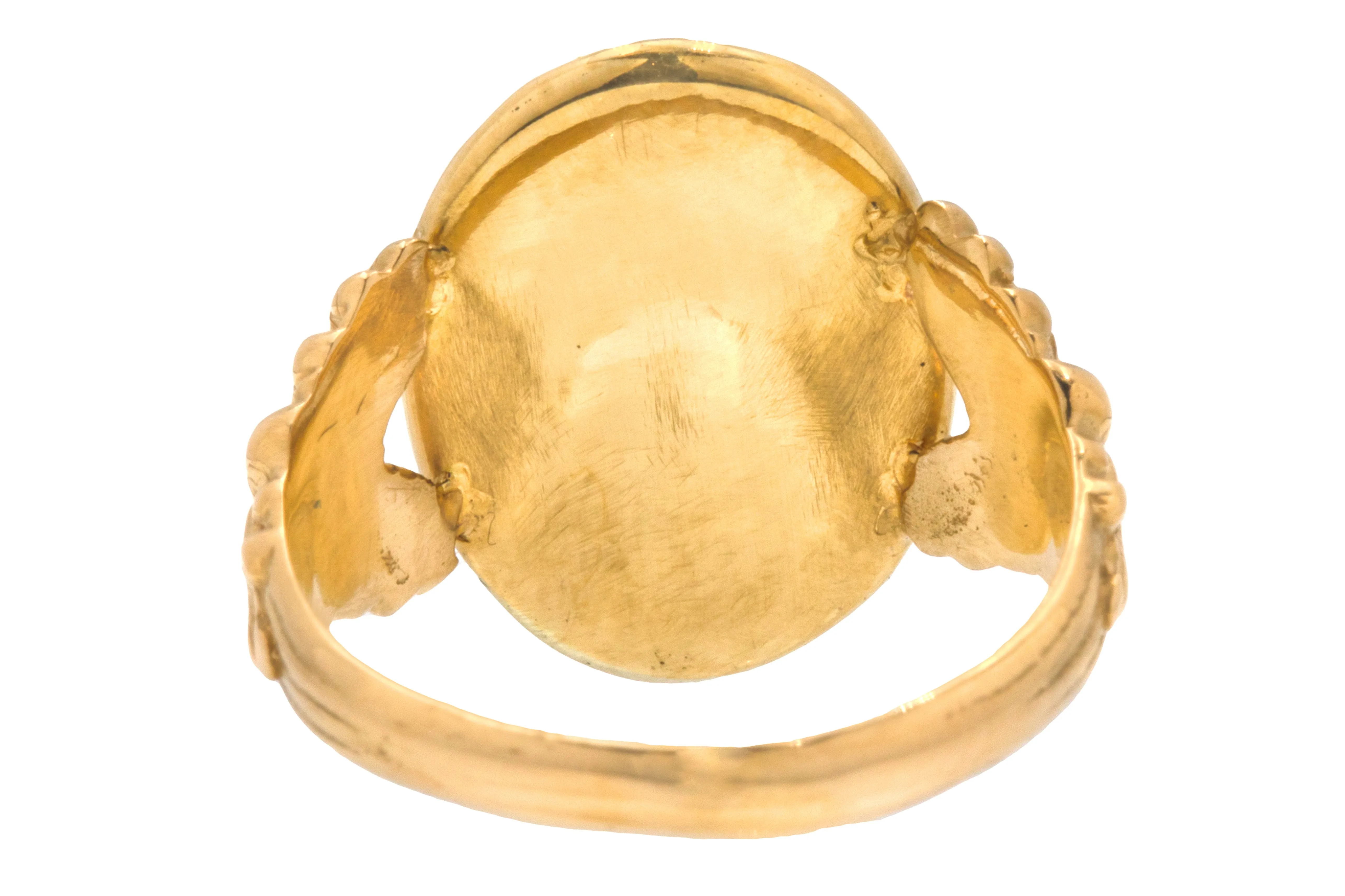 Antique 15ct Gold Banded Agate Ring