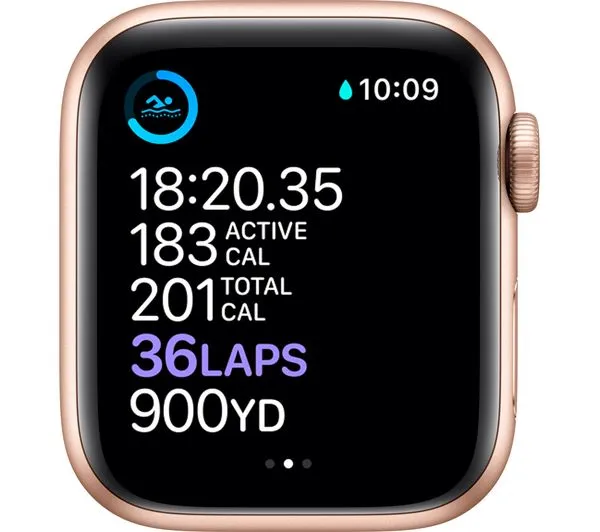 APPLE Watch Series 6 Cellular - Gold Aluminium with Pink Sand Sports Band, 40mm - Good