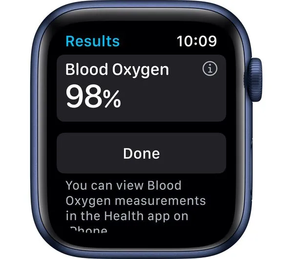 APPLE Watch Series 6 GPS - Blue Aluminium with Deep Navy Sports Band, 44mm - Good