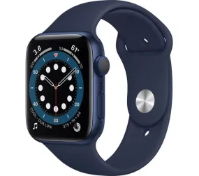 APPLE Watch Series 6 GPS - Blue Aluminium with Deep Navy Sports Band, 44mm - Good